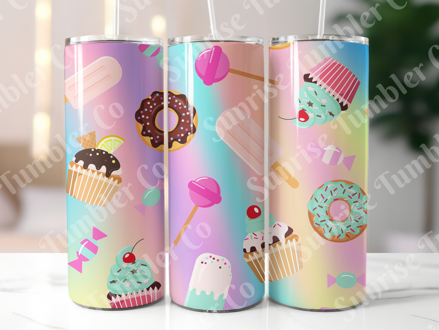 Sweets Variety - 20oz and 30oz Tumblers (Glow In The Dark Green And Blue Available)