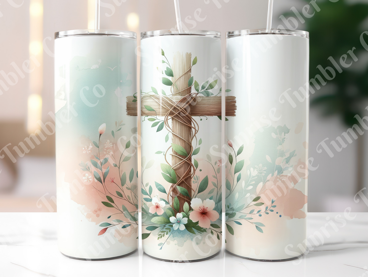 Cross Variety - 20 oz or 30 oz Tumbler (Glow In The Dark Option Available)