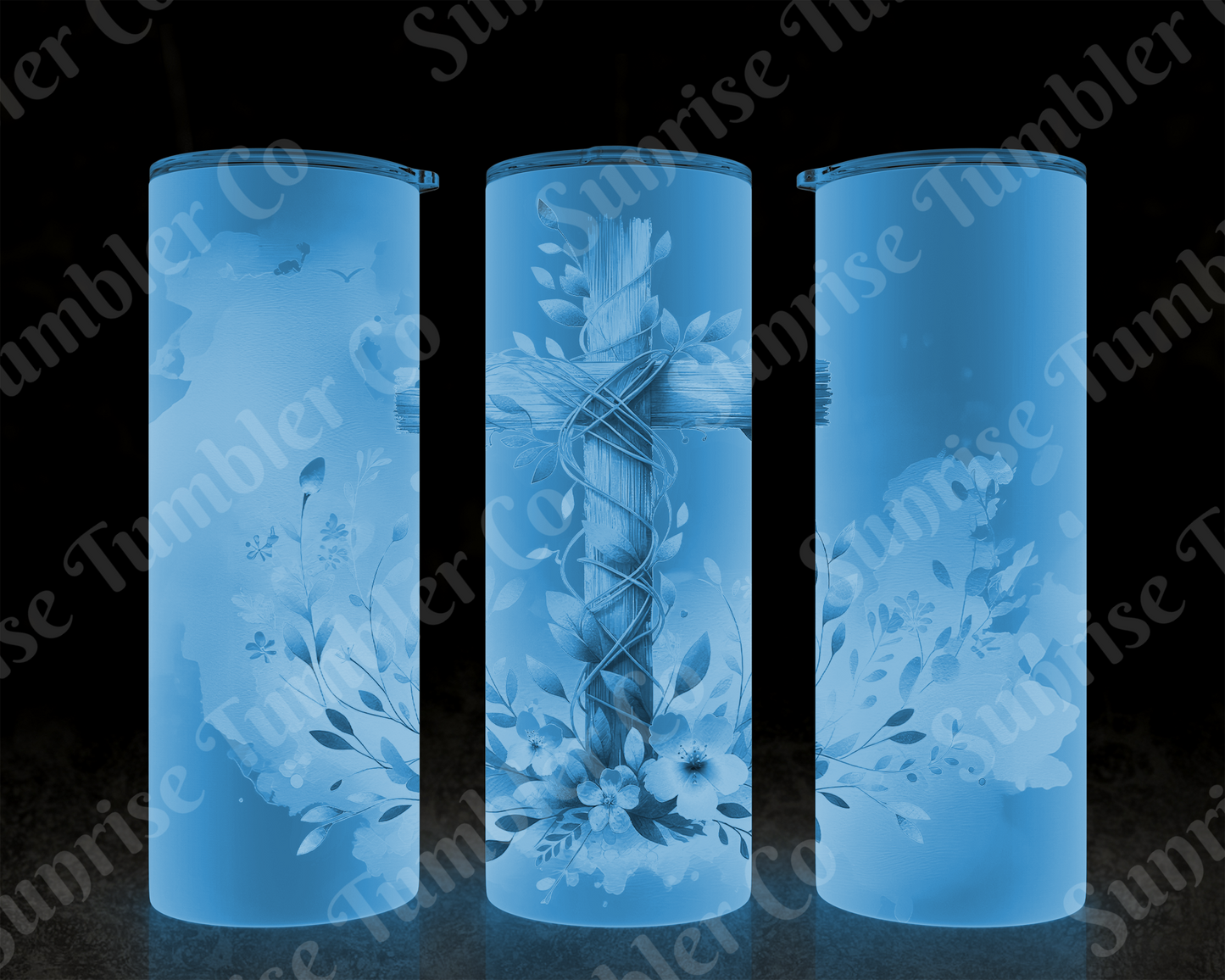 Cross Variety - 20 oz or 30 oz Tumbler (Glow In The Dark Option Available)