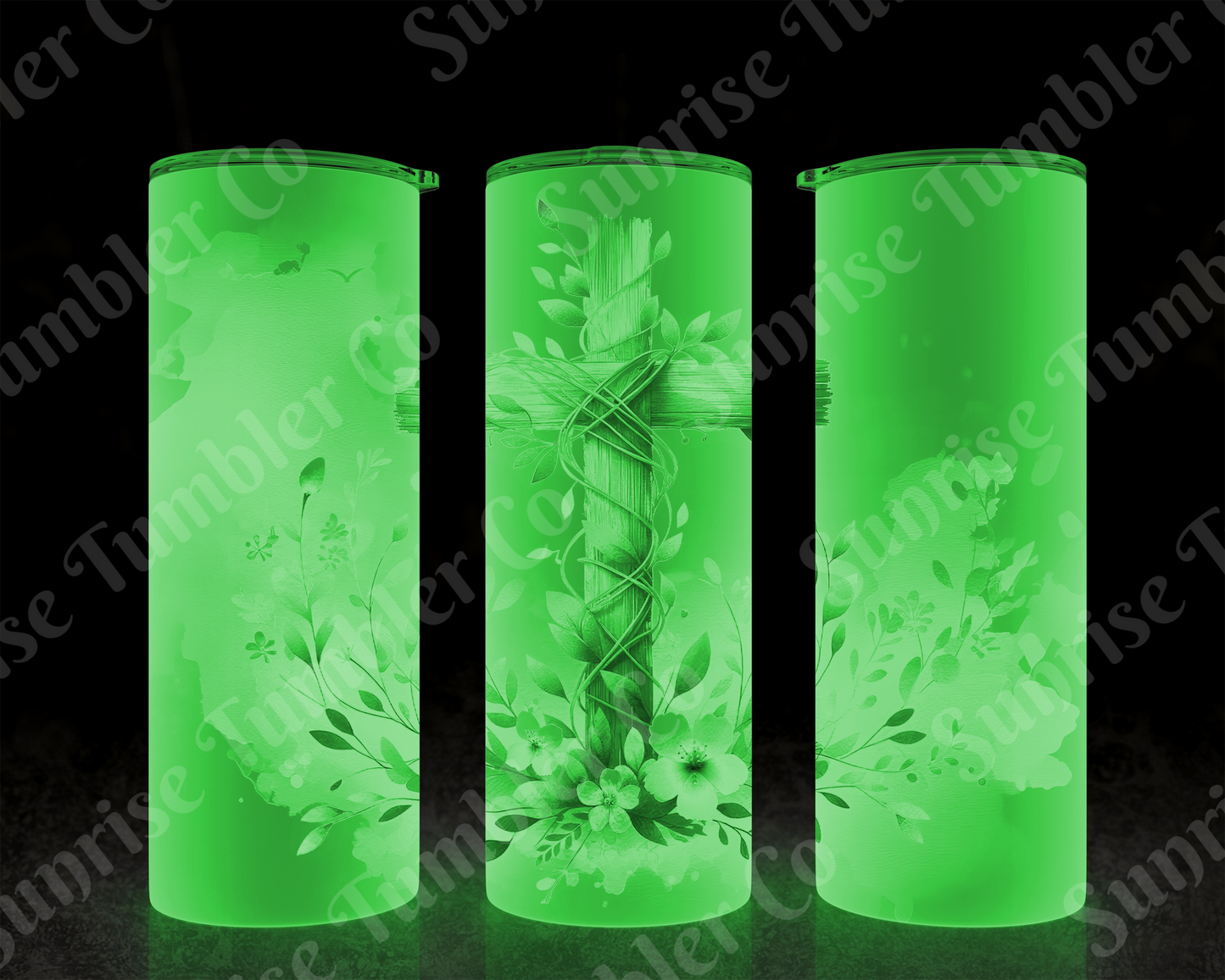 Cross Variety - 20 oz or 30 oz Tumbler (Glow In The Dark Option Available)