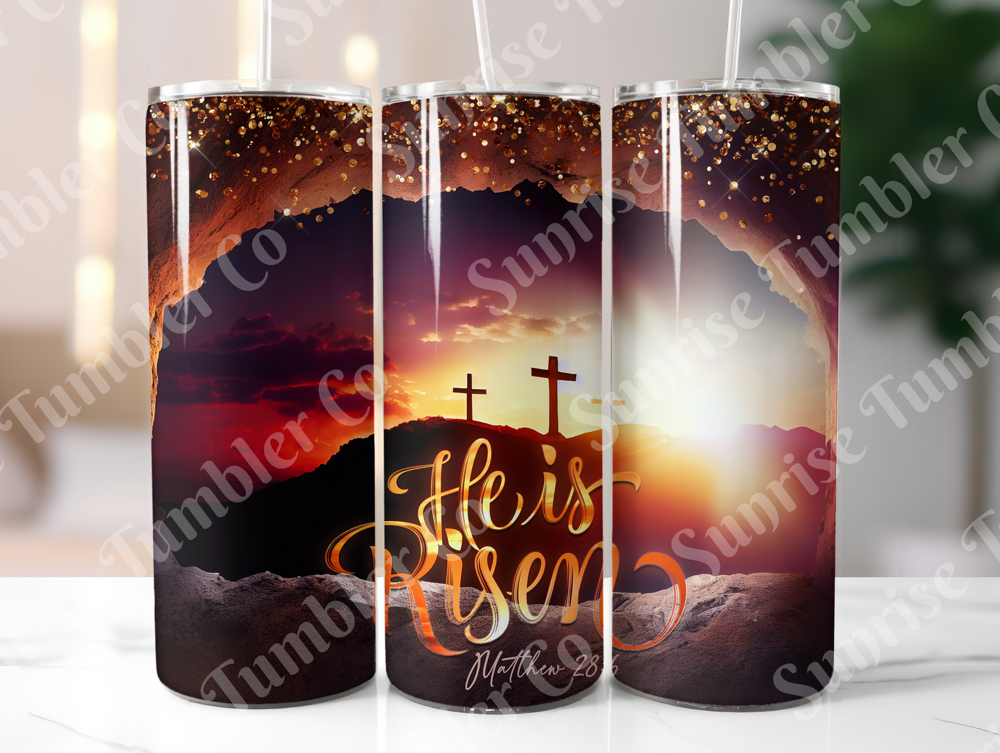 Cross Variety - 20 oz or 30 oz Tumbler (Glow In The Dark Option Available)