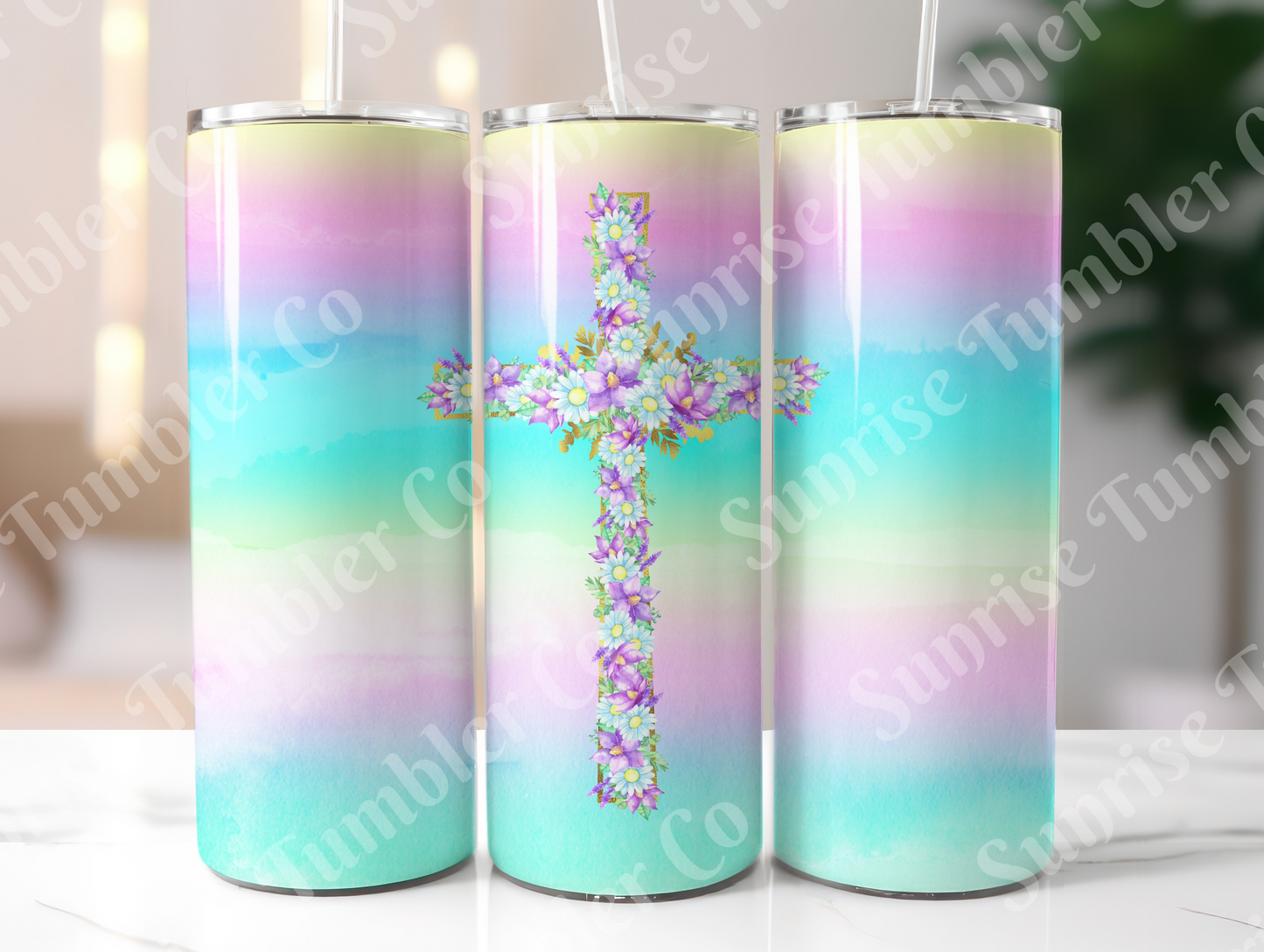 Cross Variety - 20 oz or 30 oz Tumbler (Glow In The Dark Option Available)