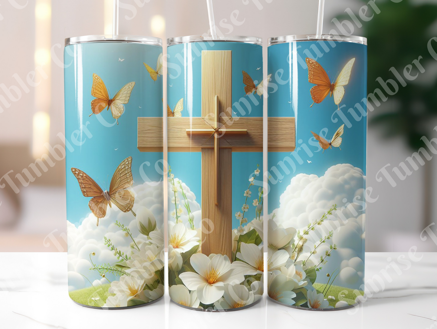 Cross Variety - 20 oz or 30 oz Tumbler (Glow In The Dark Option Available)