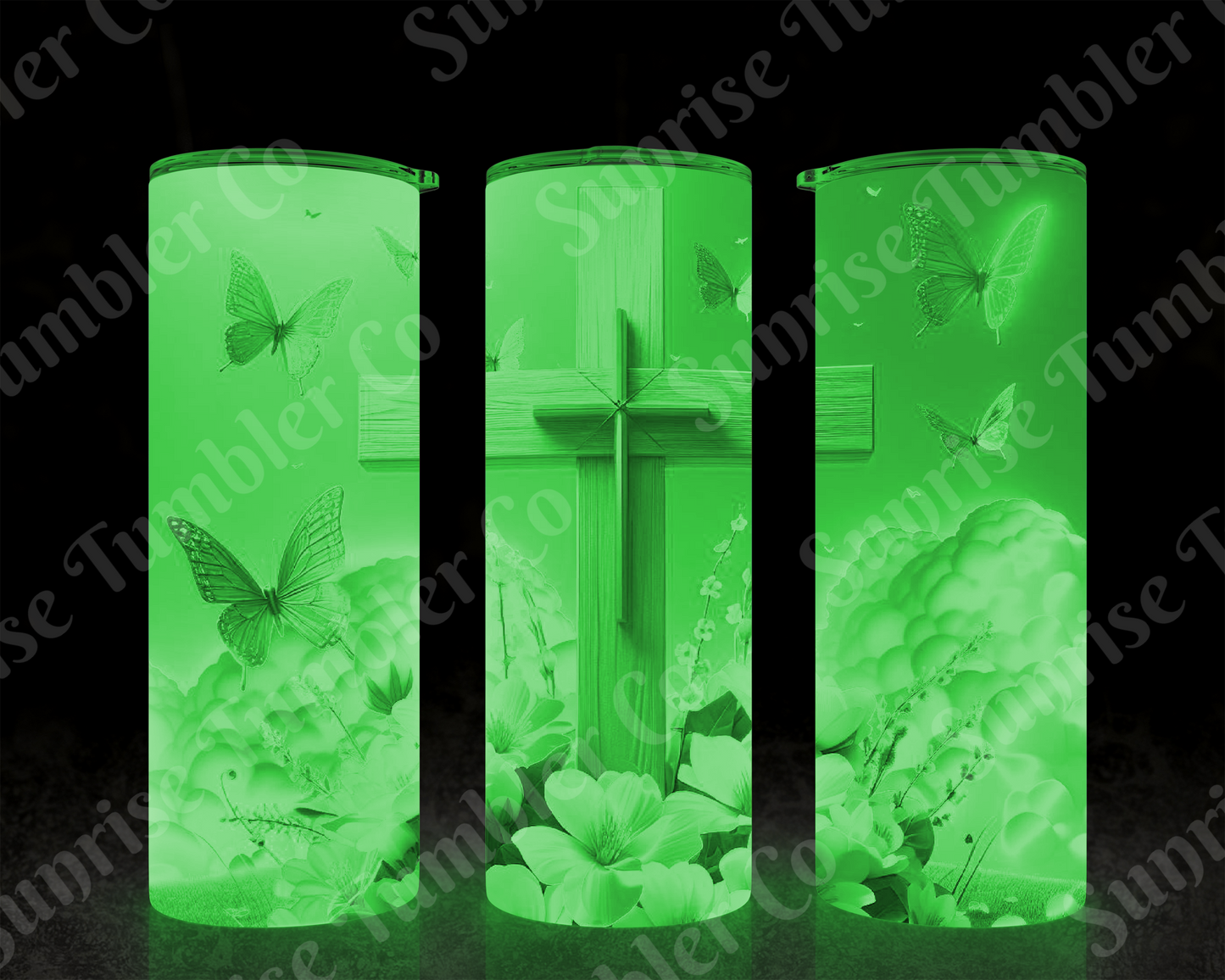 Cross Variety - 20 oz or 30 oz Tumbler (Glow In The Dark Option Available)