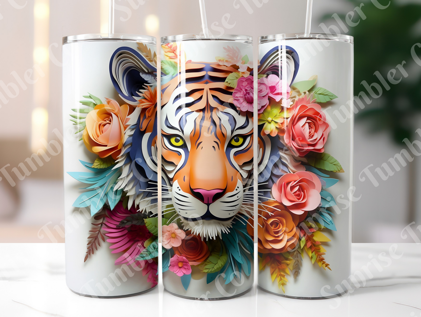 Tiger Variety Part 2 - 20oz and 30oz Tumblers (Glow In The Dark Green And Blue Available)