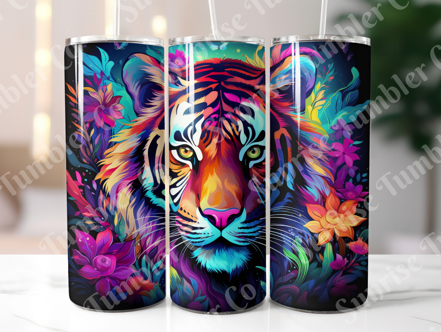Tiger Variety Part 2 - 20oz and 30oz Tumblers (Glow In The Dark Green And Blue Available)