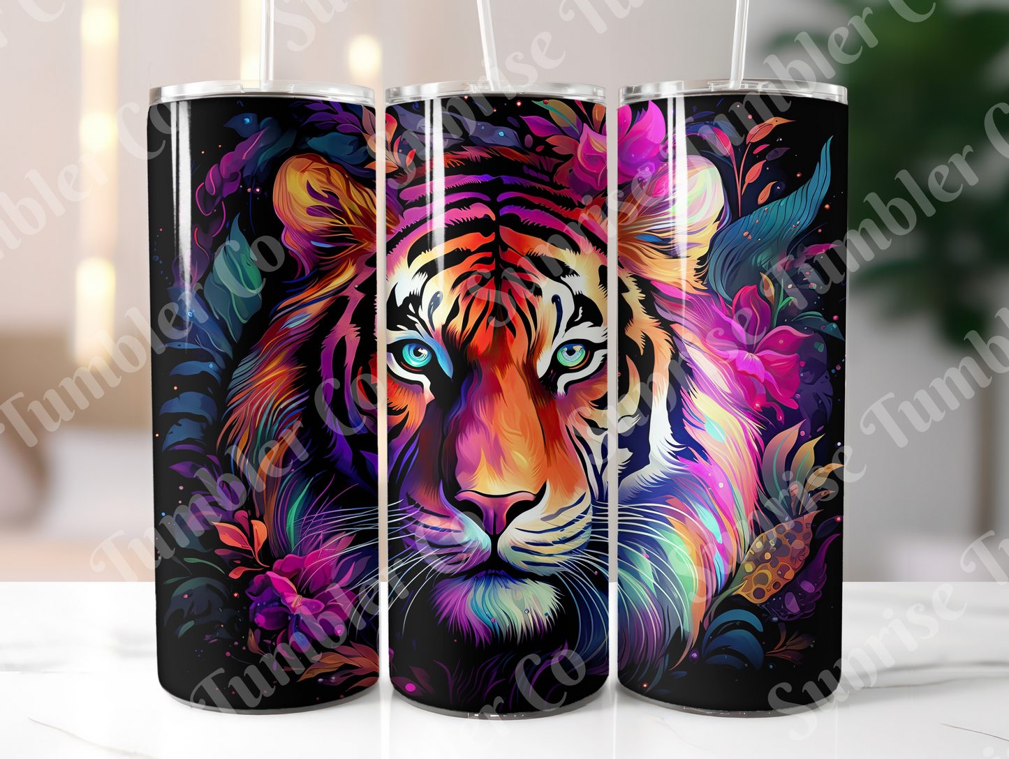 Tiger Variety Part 2 - 20oz and 30oz Tumblers (Glow In The Dark Green And Blue Available)