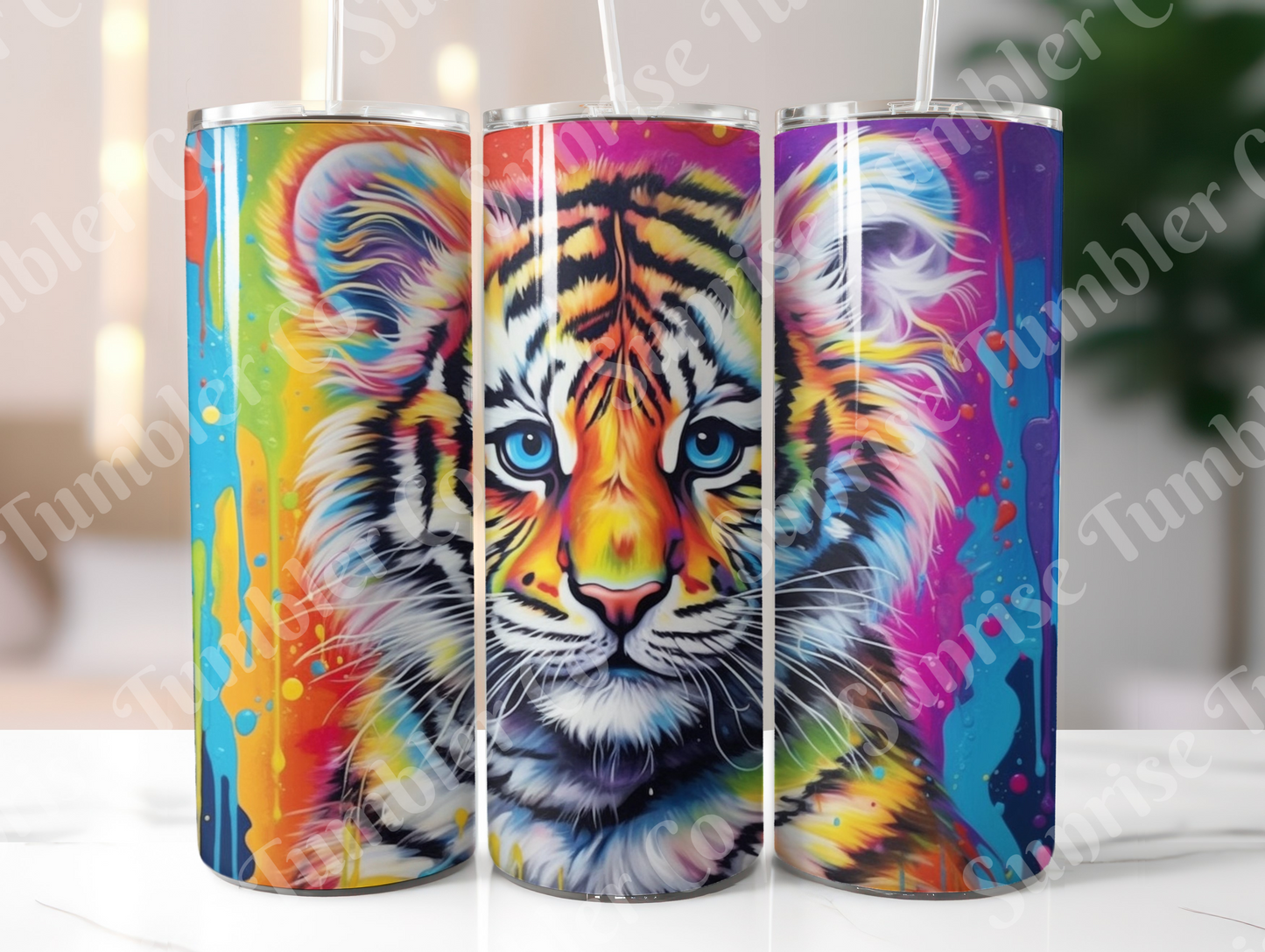 Tiger Variety Part 2 - 20oz and 30oz Tumblers (Glow In The Dark Green And Blue Available)