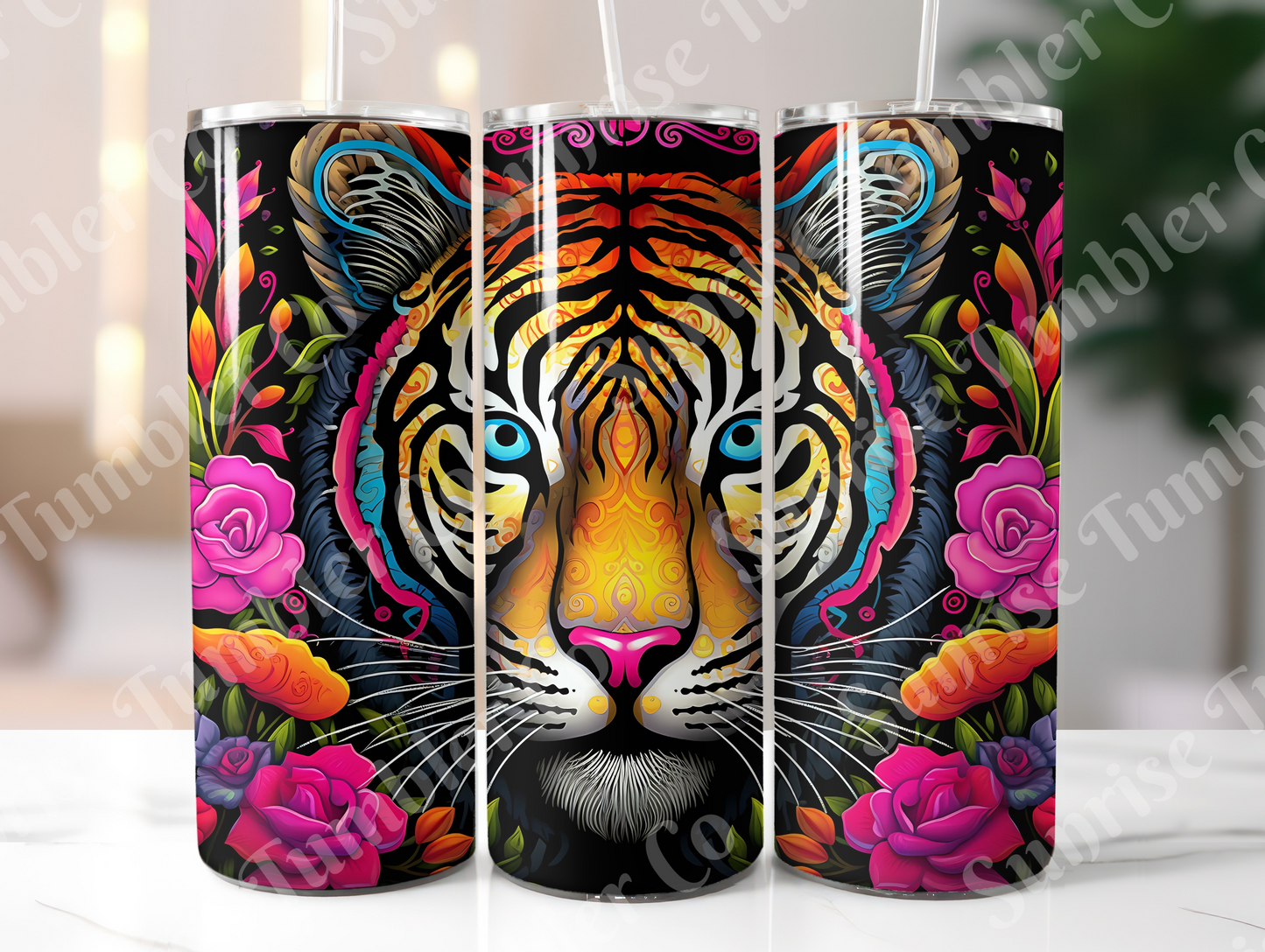 Tiger Variety Part 1 - 20oz and 30oz Tumblers (Glow In The Dark Green And Blue Available)