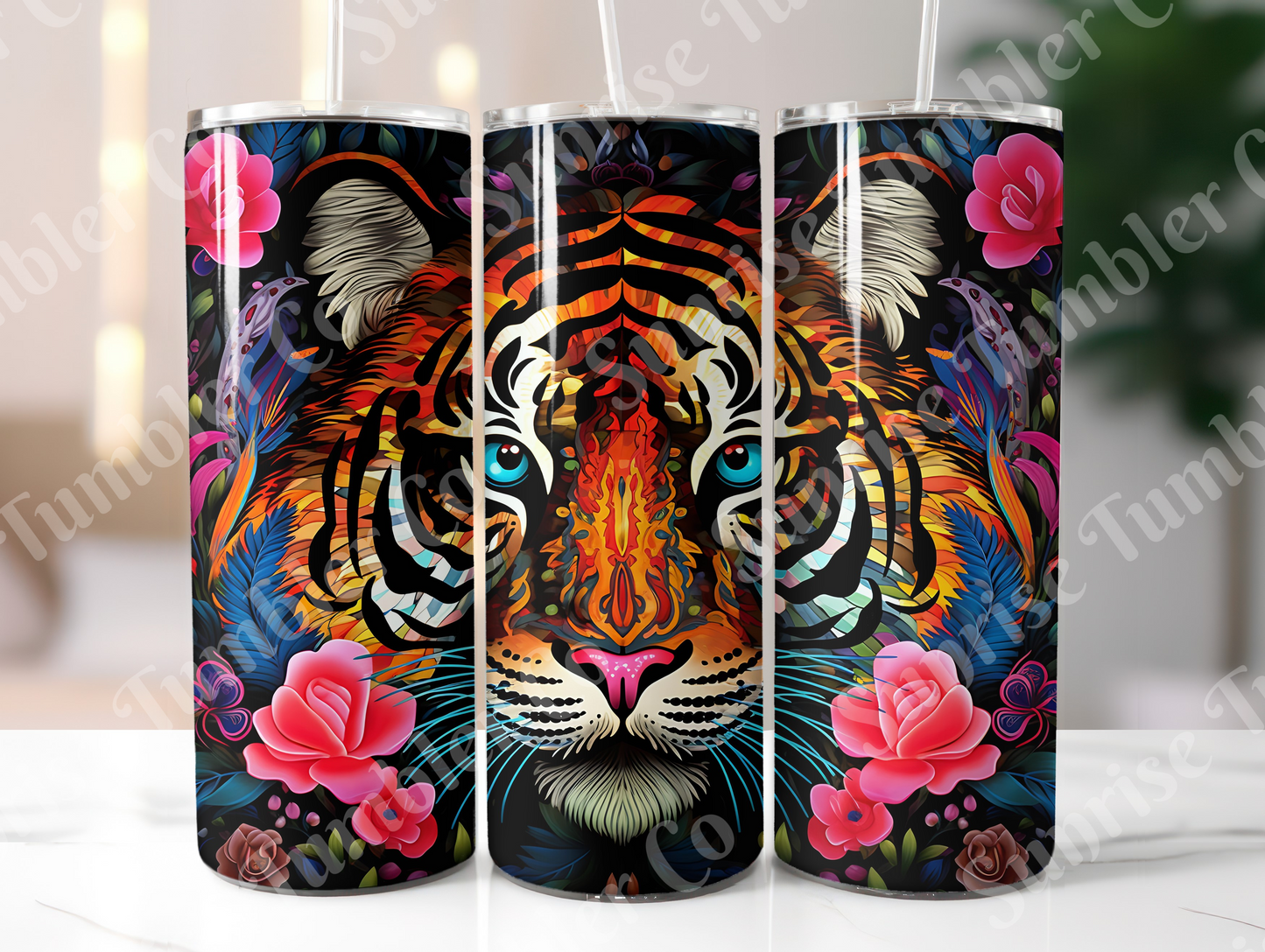 Tiger Variety Part 1 - 20oz and 30oz Tumblers (Glow In The Dark Green And Blue Available)
