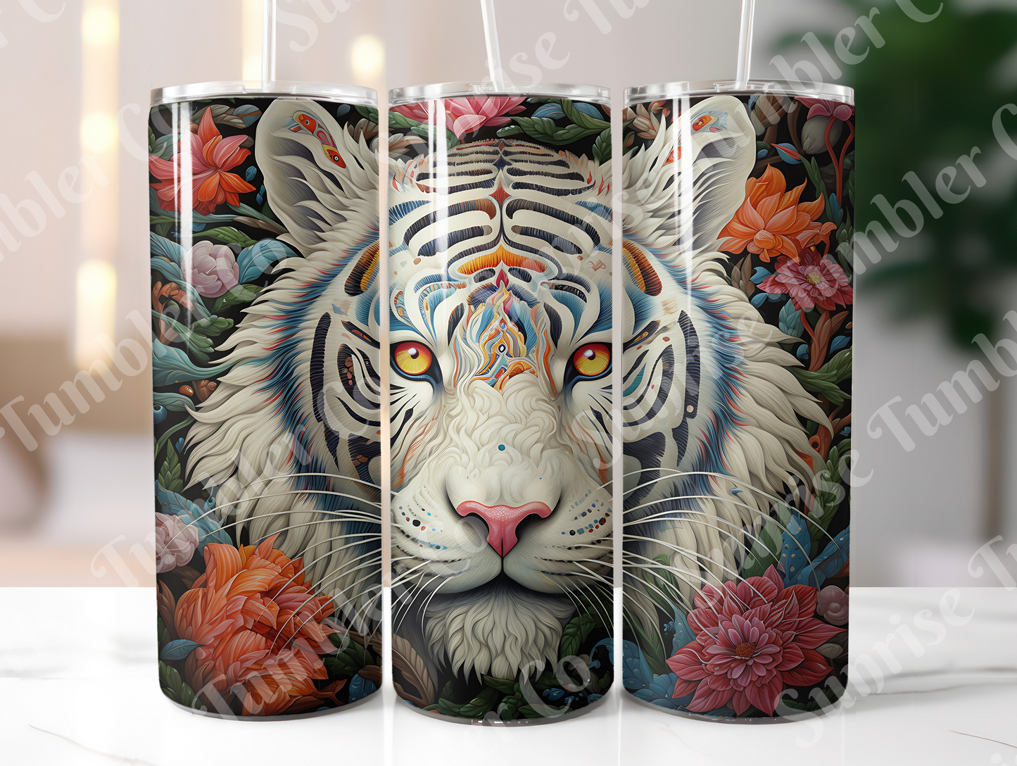Tiger Variety Part 1 - 20oz and 30oz Tumblers (Glow In The Dark Green And Blue Available)