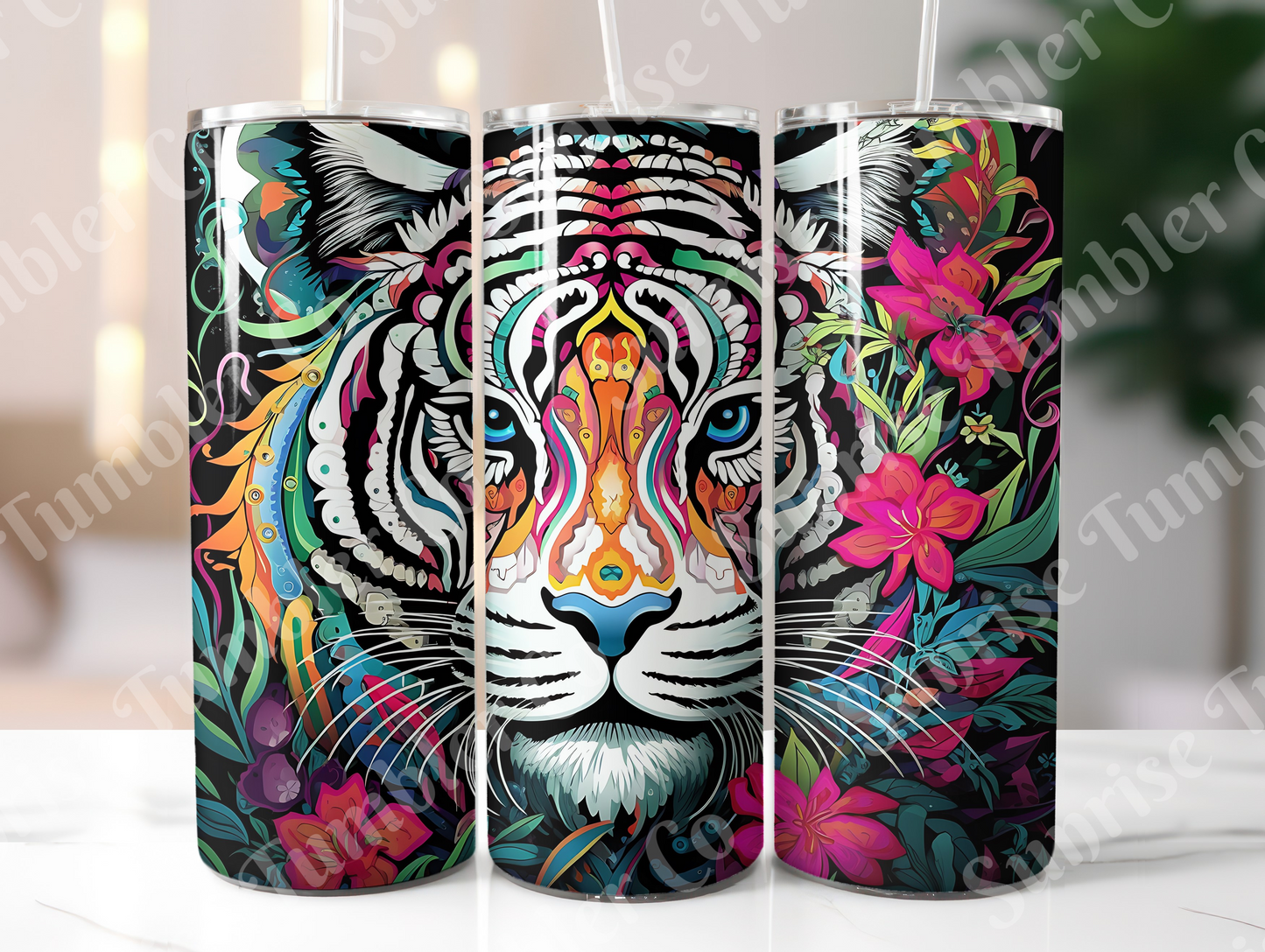Tiger Variety Part 1 - 20oz and 30oz Tumblers (Glow In The Dark Green And Blue Available)