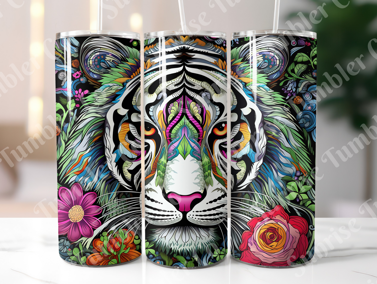 Tiger Variety Part 1 - 20oz and 30oz Tumblers (Glow In The Dark Green And Blue Available)