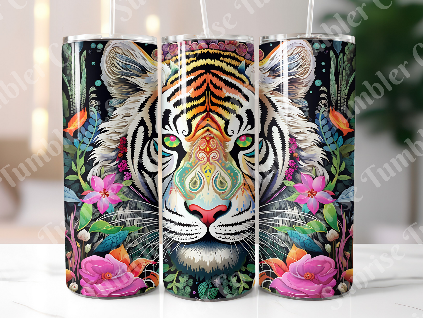 Tiger Variety Part 1 - 20oz and 30oz Tumblers (Glow In The Dark Green And Blue Available)