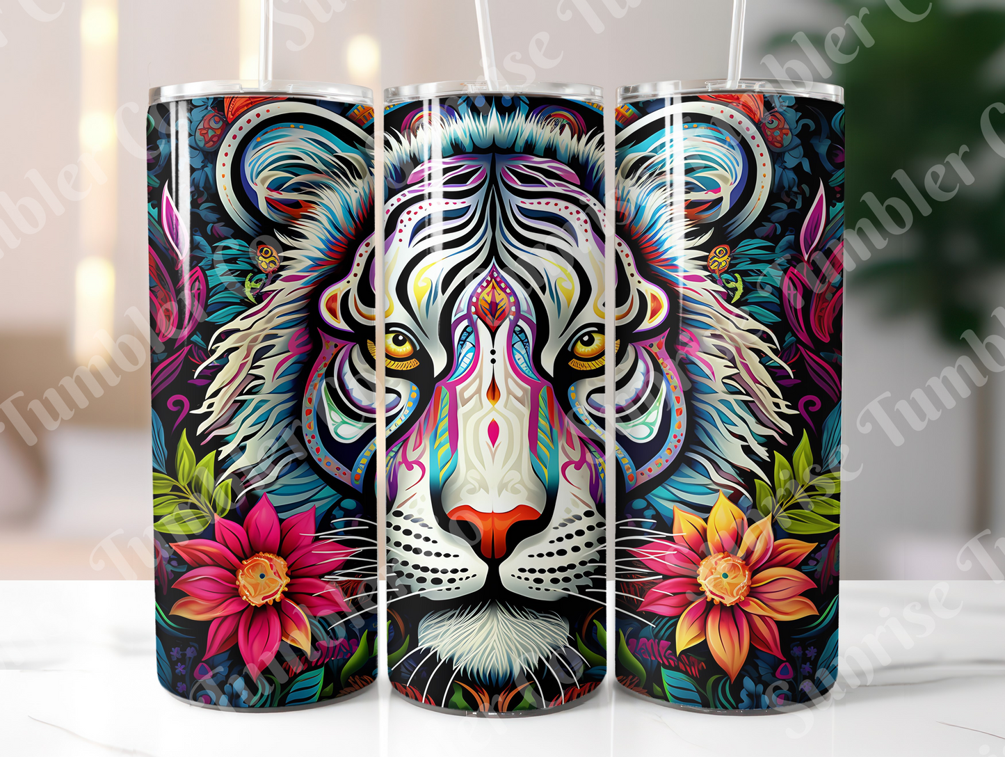 Tiger Variety Part 1 - 20oz and 30oz Tumblers (Glow In The Dark Green And Blue Available)