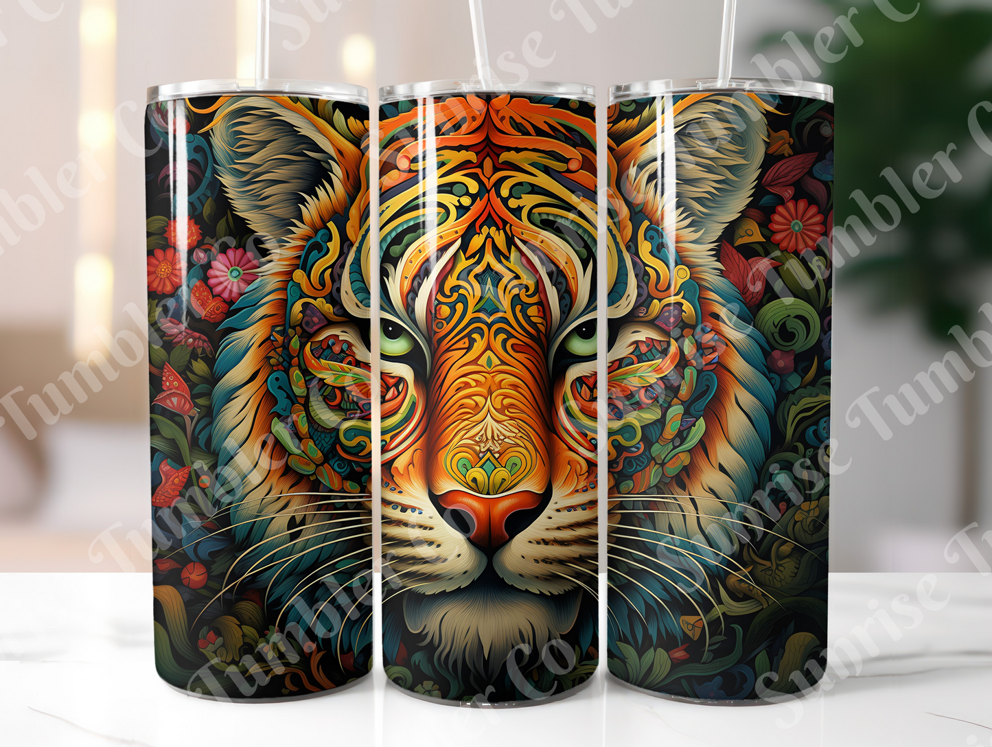 Tiger Variety Part 1 - 20oz and 30oz Tumblers (Glow In The Dark Green And Blue Available)
