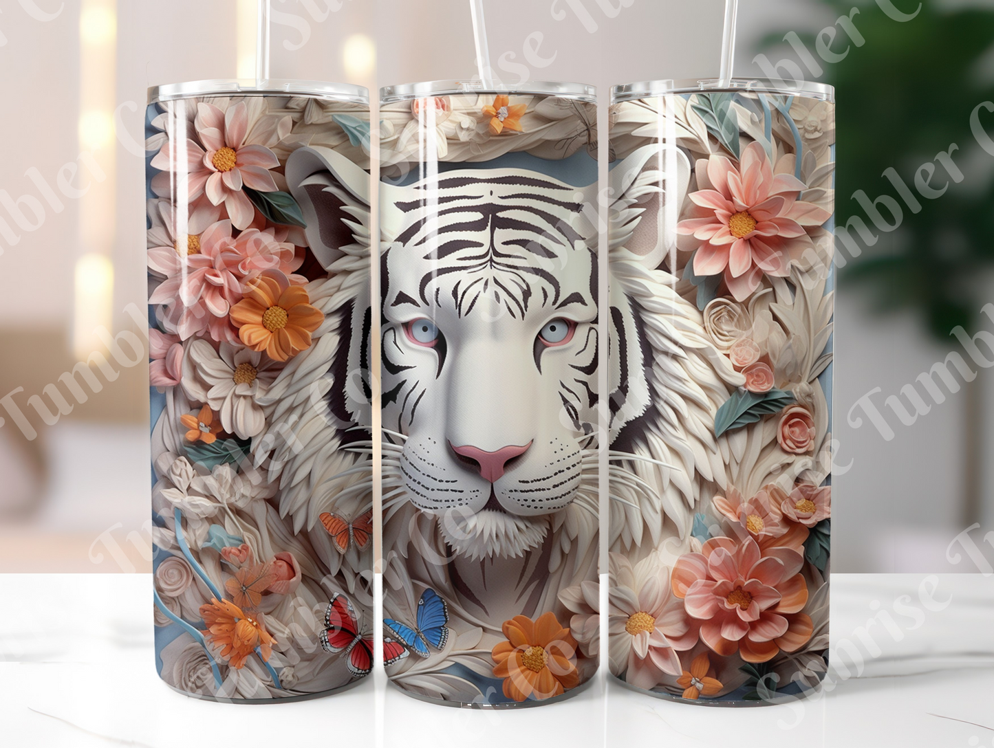 Tiger Variety Part 1 - 20oz and 30oz Tumblers (Glow In The Dark Green And Blue Available)