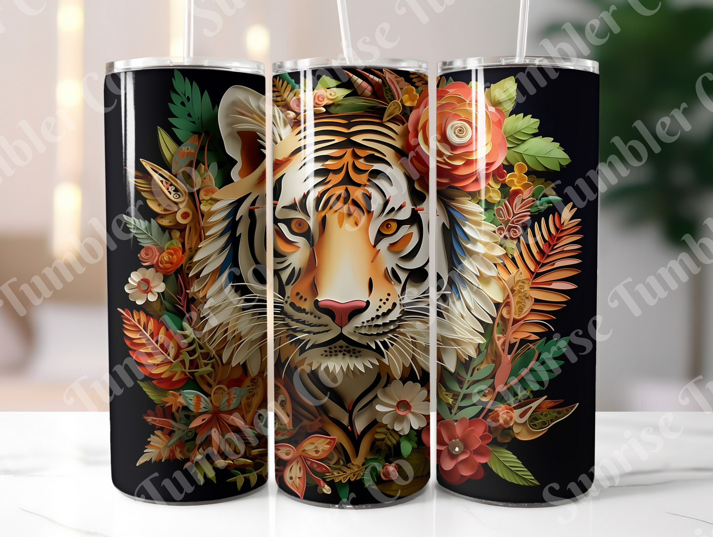 Tiger Variety Part 1 - 20oz and 30oz Tumblers (Glow In The Dark Green And Blue Available)