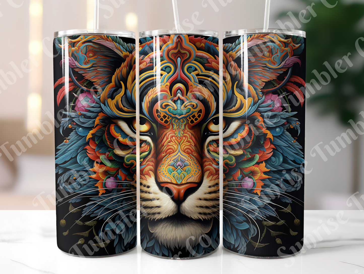 Tiger Variety Part 2 - 20oz and 30oz Tumblers (Glow In The Dark Green And Blue Available)