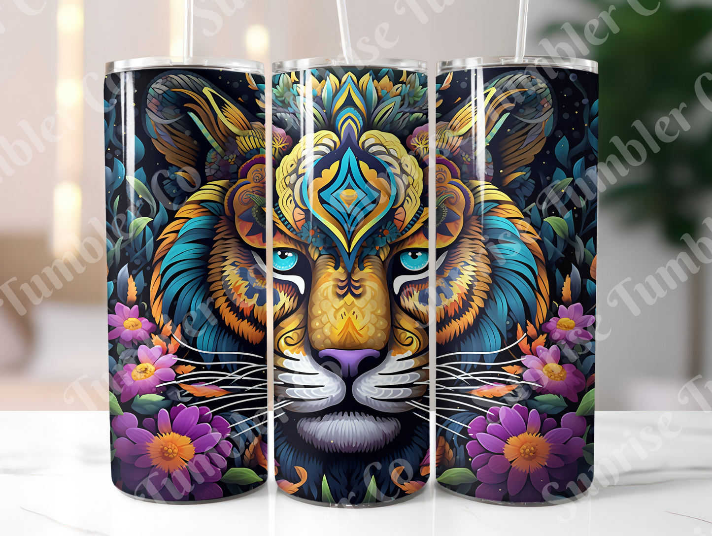 Tiger Variety Part 2 - 20oz and 30oz Tumblers (Glow In The Dark Green And Blue Available)
