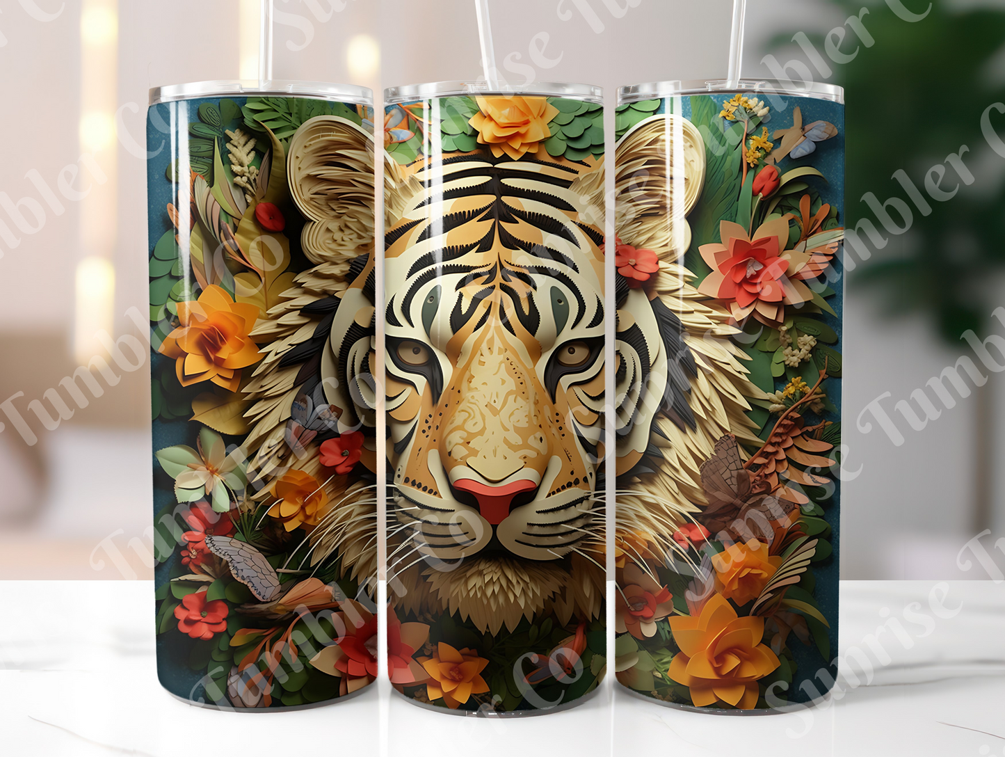Tiger Variety Part 2 - 20oz and 30oz Tumblers (Glow In The Dark Green And Blue Available)