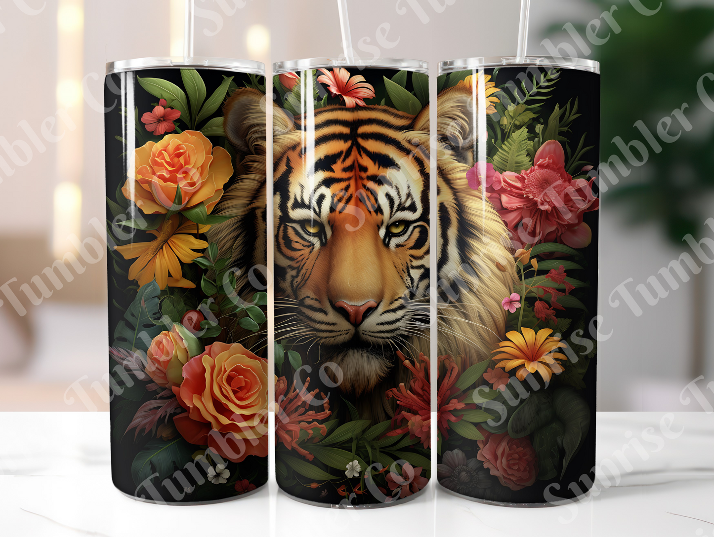 Tiger Variety Part 1 - 20oz and 30oz Tumblers (Glow In The Dark Green And Blue Available)