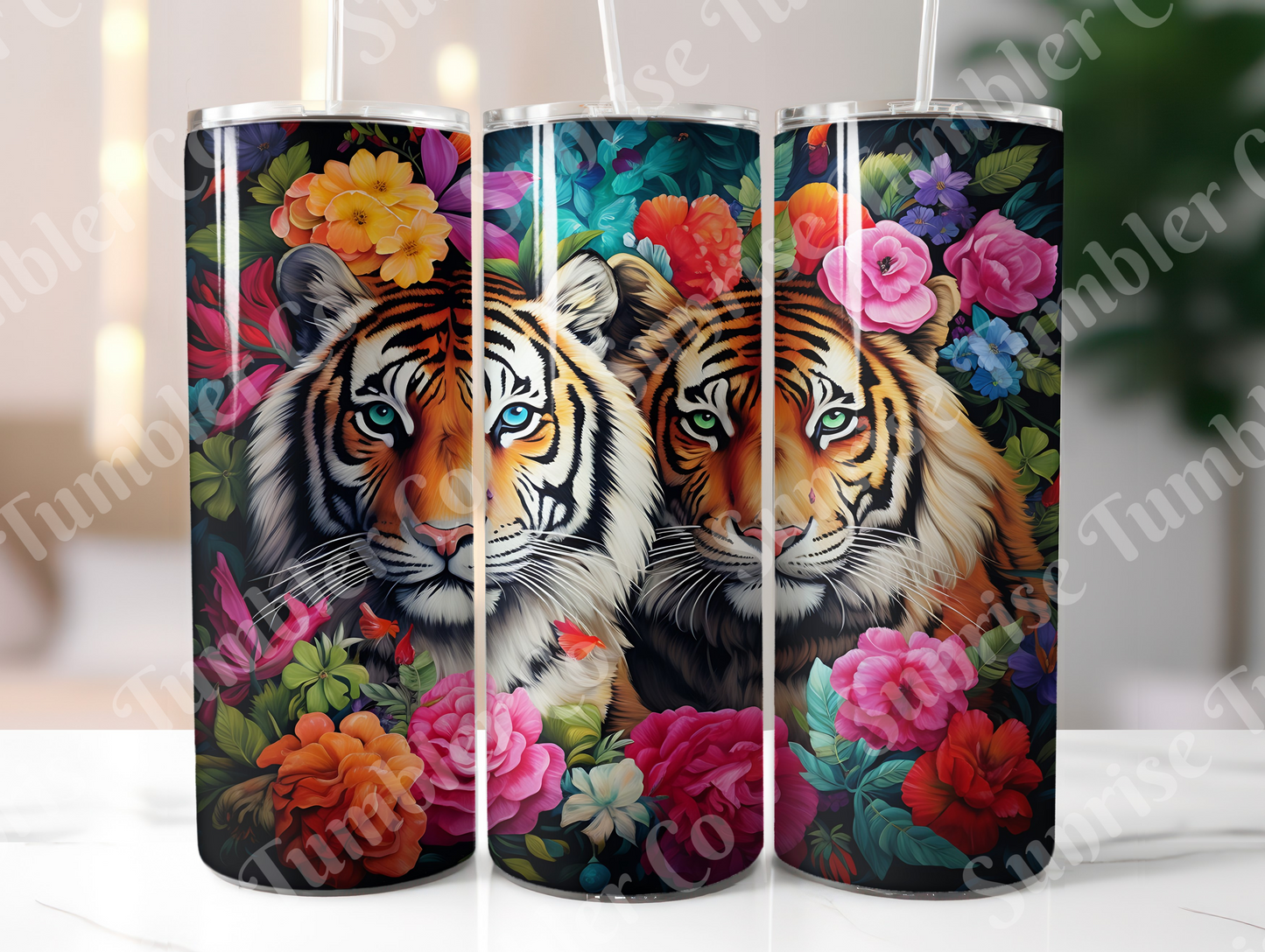 Tiger Variety Part 2 - 20oz and 30oz Tumblers (Glow In The Dark Green And Blue Available)