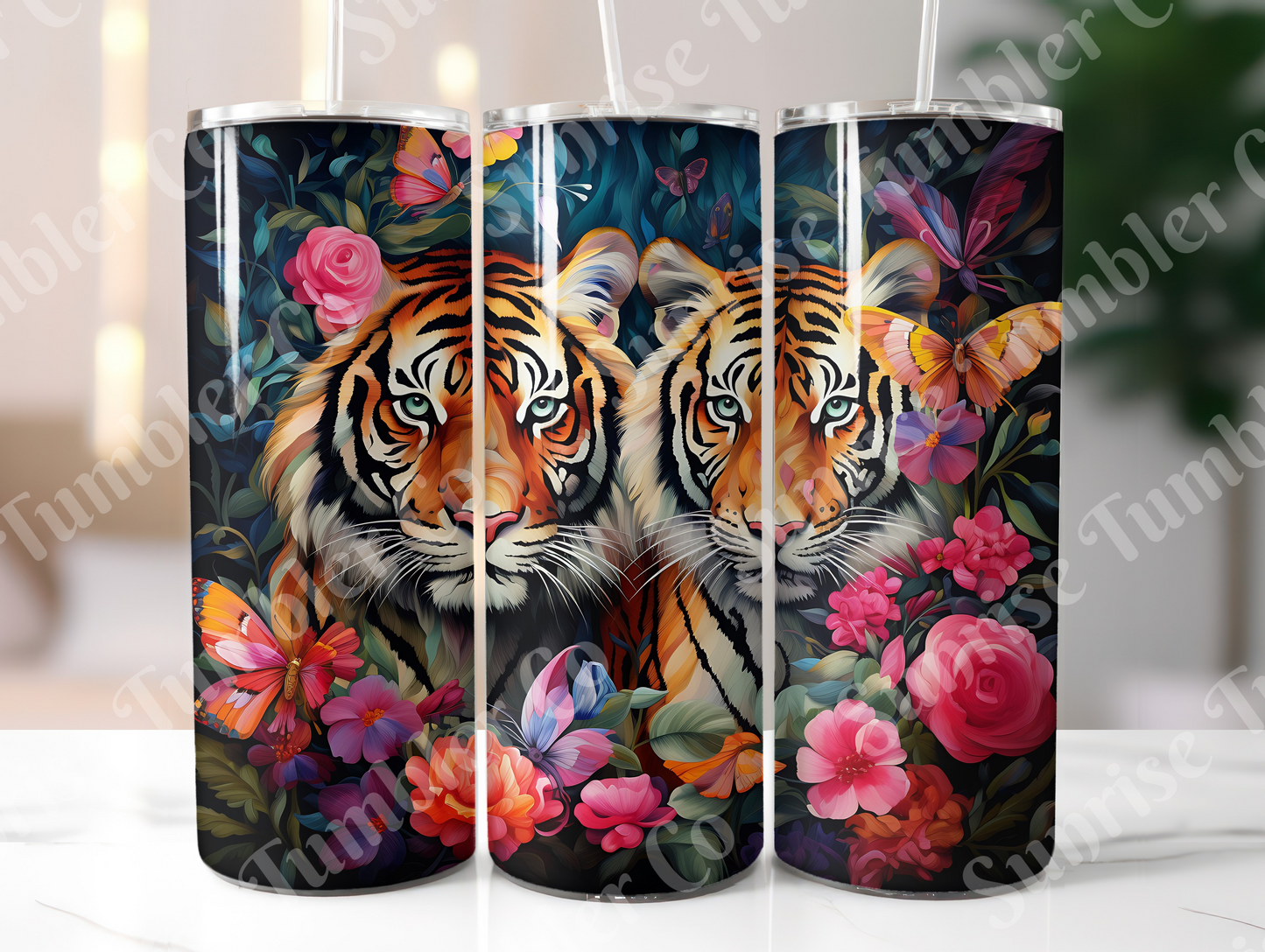 Tiger Variety Part 2 - 20oz and 30oz Tumblers (Glow In The Dark Green And Blue Available)
