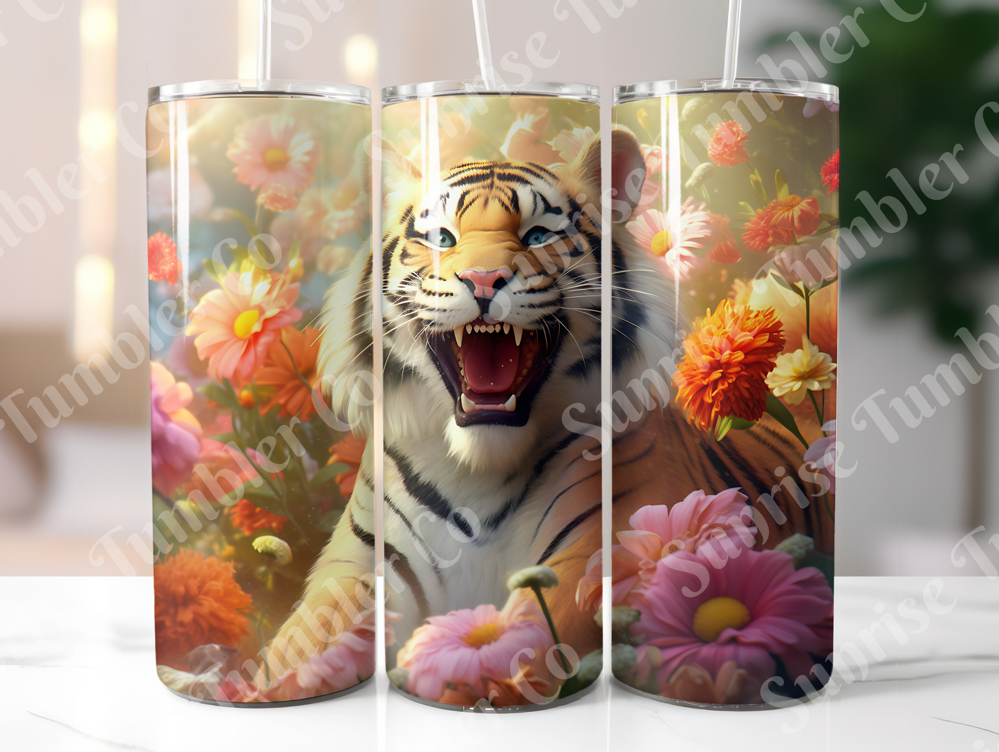 Tiger Variety Part 1 - 20oz and 30oz Tumblers (Glow In The Dark Green And Blue Available)