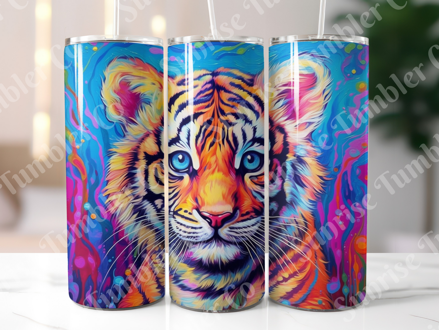 Tiger Variety Part 2 - 20oz and 30oz Tumblers (Glow In The Dark Green And Blue Available)