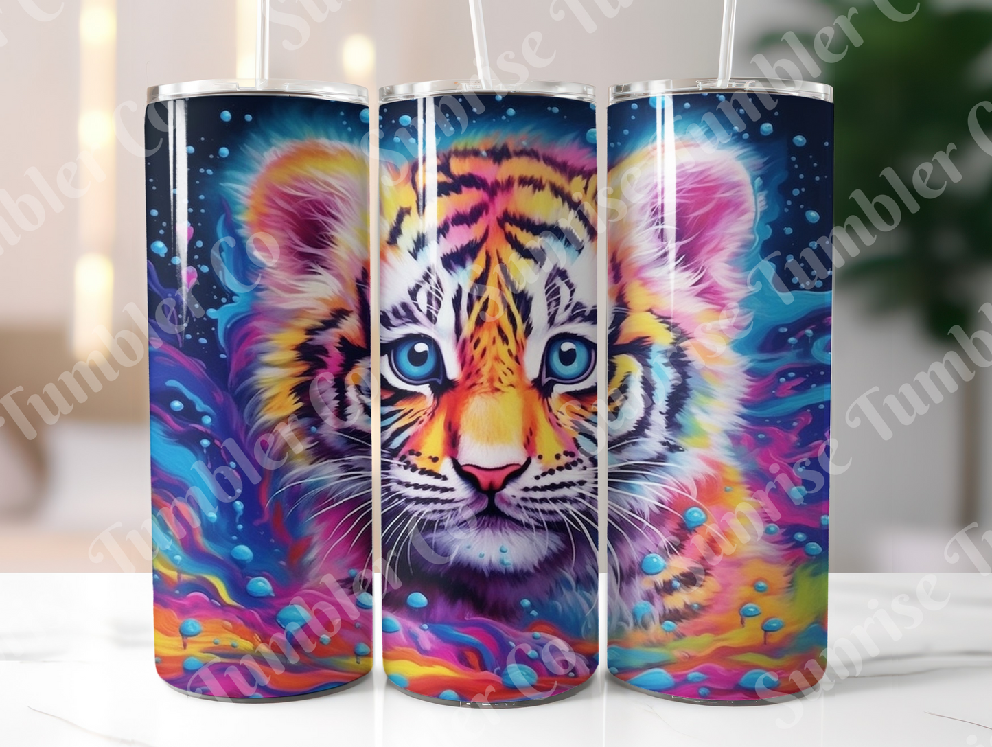 Tiger Variety Part 2 - 20oz and 30oz Tumblers (Glow In The Dark Green And Blue Available)