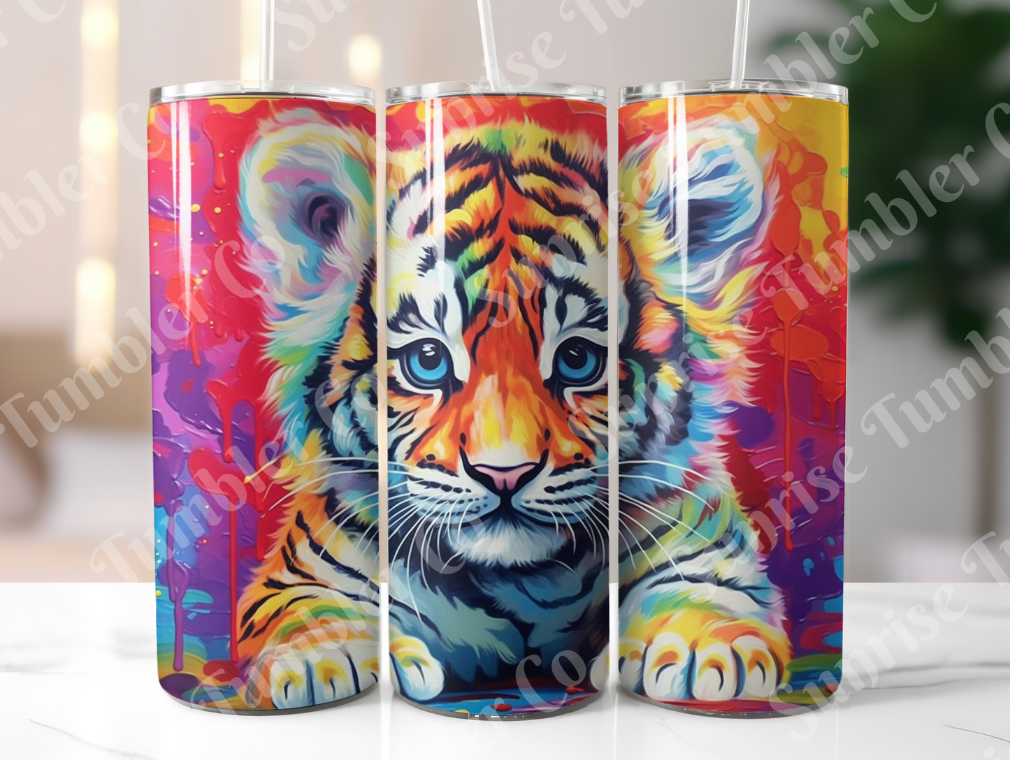 Tiger Variety Part 2 - 20oz and 30oz Tumblers (Glow In The Dark Green And Blue Available)