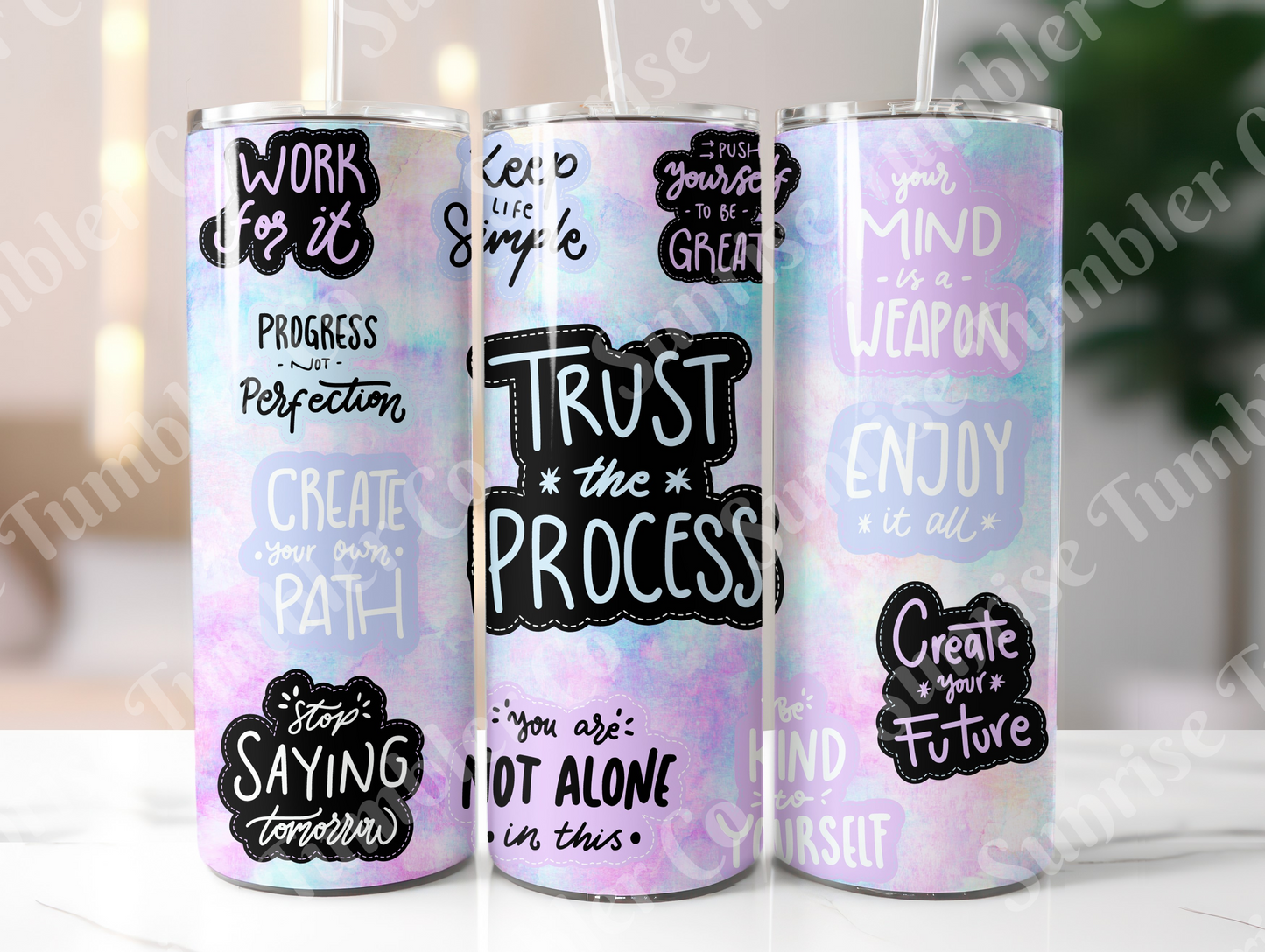 Positive and Inspirational Variety Part 4 - 20 oz and 30 oz Tumblers 9glow In The Dark Option Available)