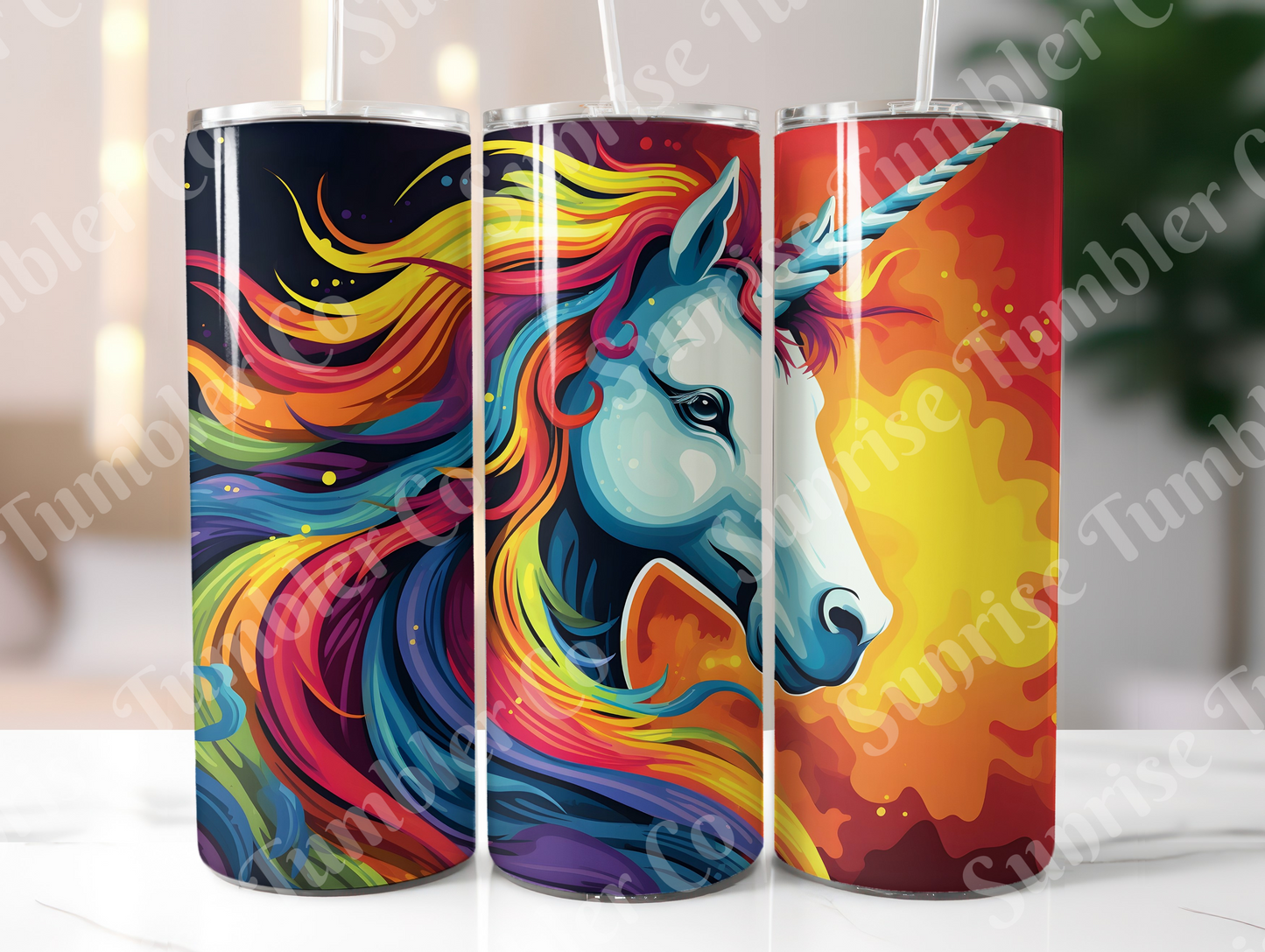Unicorn Variety Part 2 - 20oz and 30oz Tumblers (Glow In The Dark Green And Blue Available)