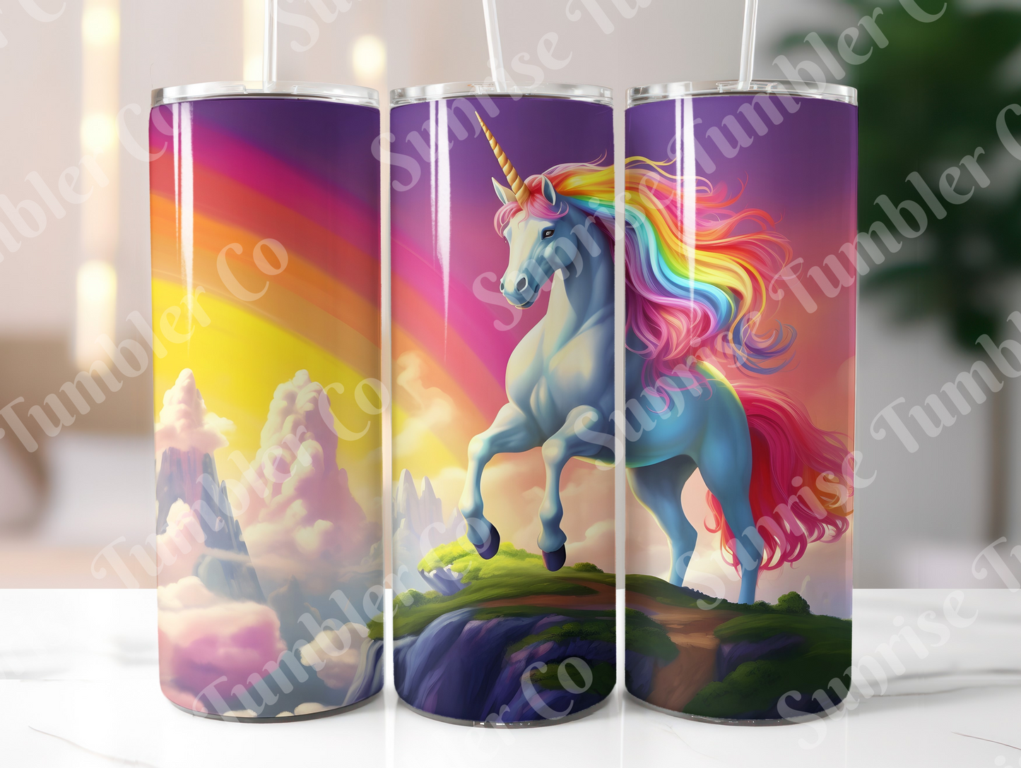 Unicorn Variety Part 2 - 20oz and 30oz Tumblers (Glow In The Dark Green And Blue Available)