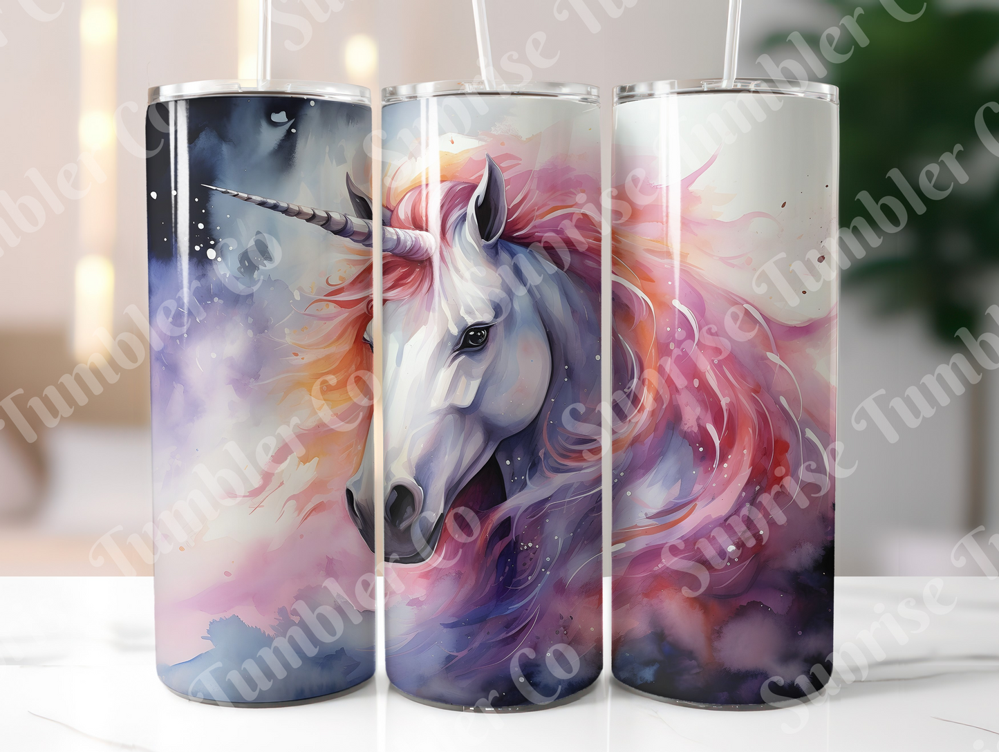 Unicorn Variety Part 2 - 20oz and 30oz Tumblers (Glow In The Dark Green And Blue Available)