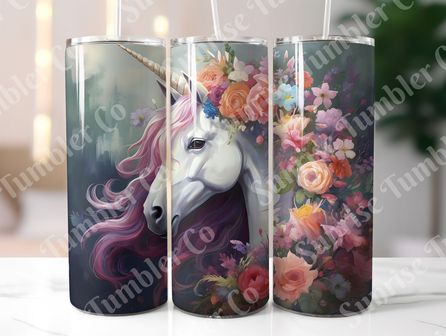 Unicorn Variety Part 2 - 20oz and 30oz Tumblers (Glow In The Dark Green And Blue Available)