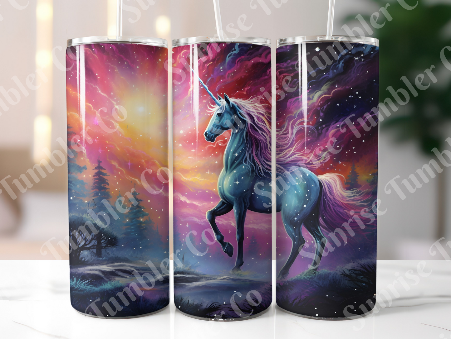Unicorn Variety Part 2 - 20oz and 30oz Tumblers (Glow In The Dark Green And Blue Available)