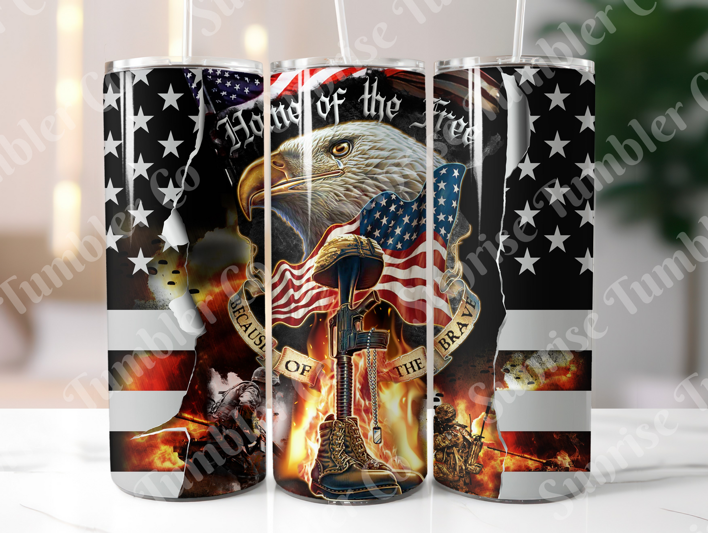 Military, Veteran & First Responders Variety Part 1 - 20oz and 30oz Tumblers (Glow In The Dark Green And Blue Available)