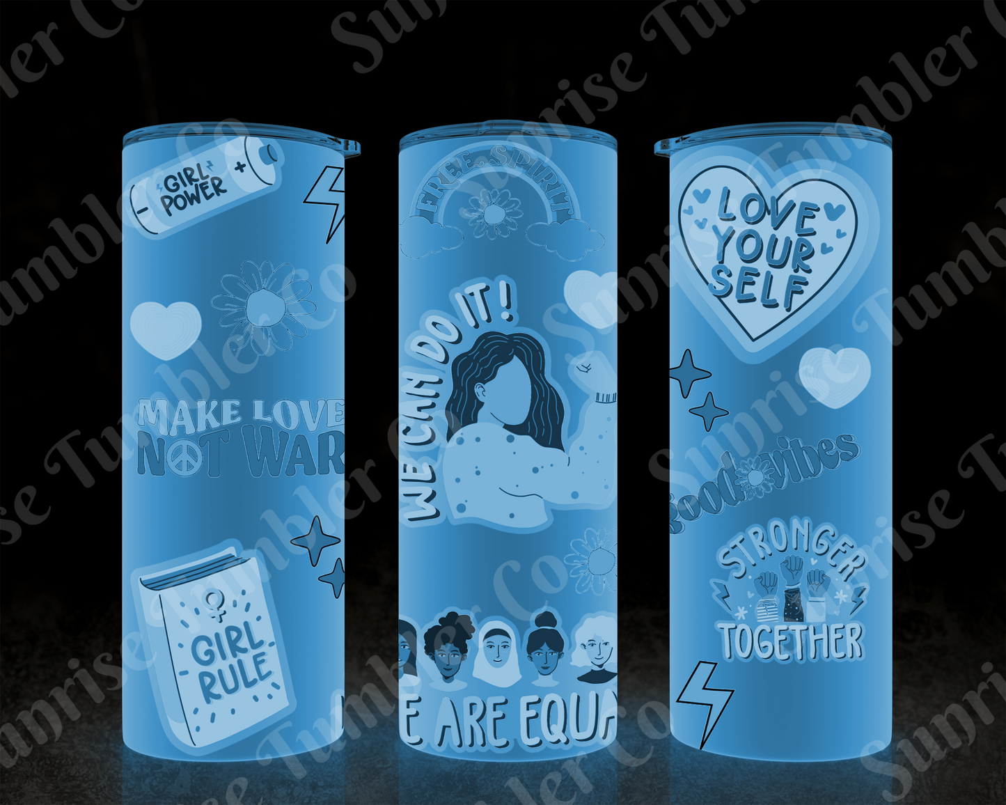 Positive and Inspirational Variety Part 4 - 20 oz and 30 oz Tumblers 9glow In The Dark Option Available)