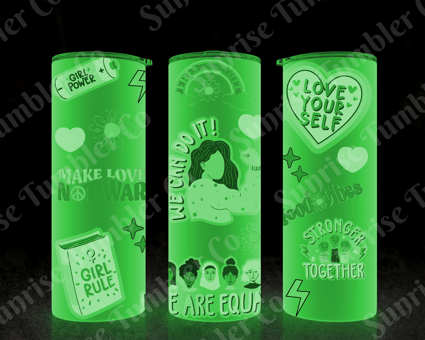 Positive and Inspirational Variety Part 4 - 20 oz and 30 oz Tumblers 9glow In The Dark Option Available)