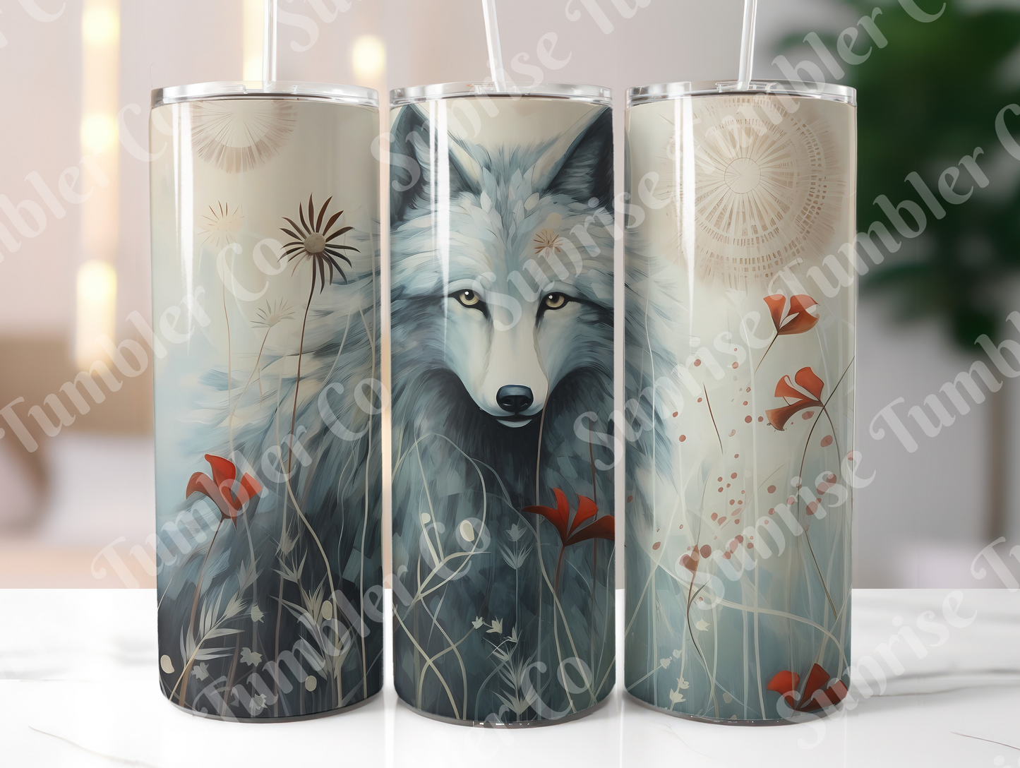 Wolf Variety Part 1 - 20oz and 30oz Tumblers (Glow In The Dark Green And Blue Available)
