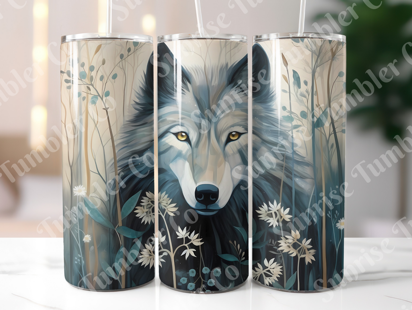 Wolf Variety Part 1 - 20oz and 30oz Tumblers (Glow In The Dark Green And Blue Available)