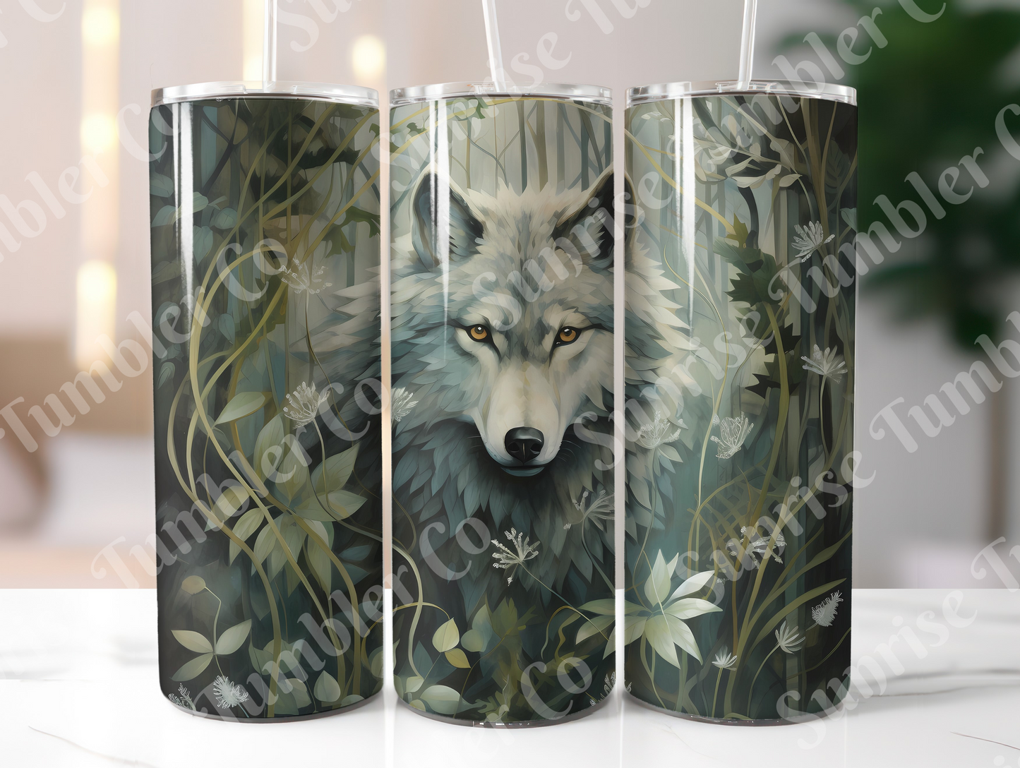 Wolf Variety Part 1 - 20oz and 30oz Tumblers (Glow In The Dark Green And Blue Available)