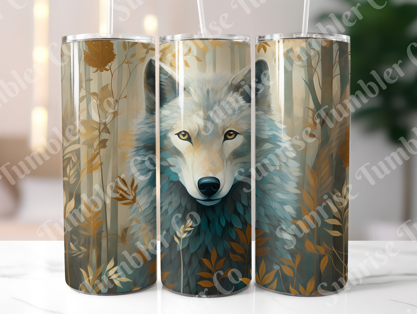 Wolf Variety Part 1 - 20oz and 30oz Tumblers (Glow In The Dark Green And Blue Available)