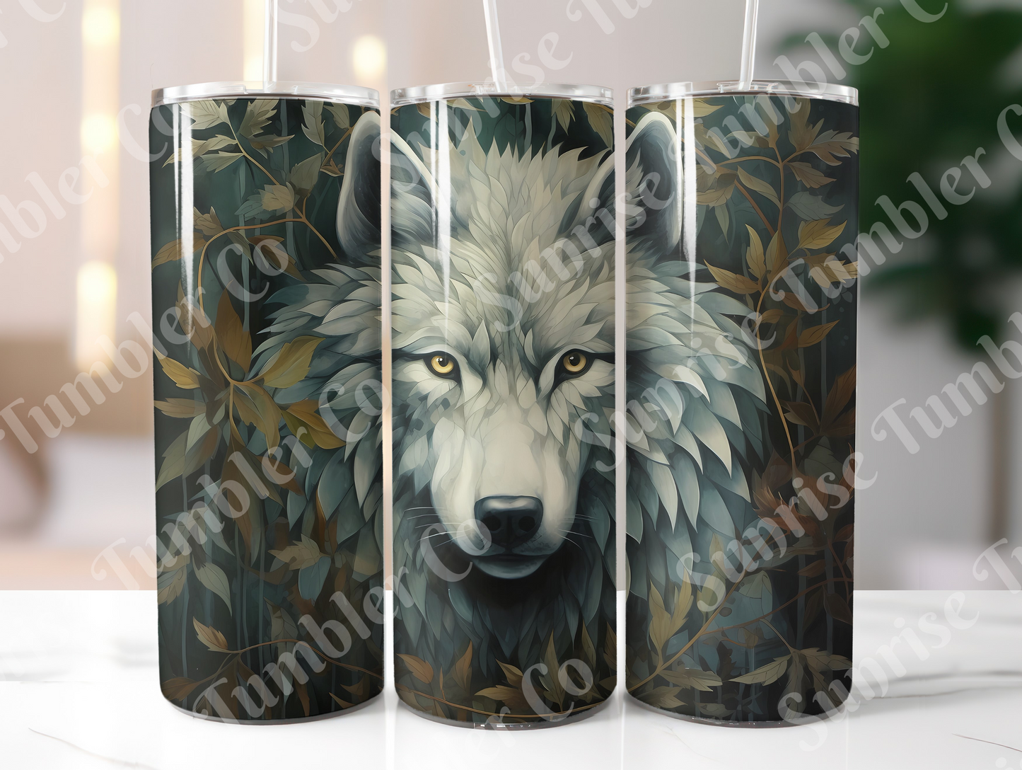 Wolf Variety Part 1 - 20oz and 30oz Tumblers (Glow In The Dark Green And Blue Available)