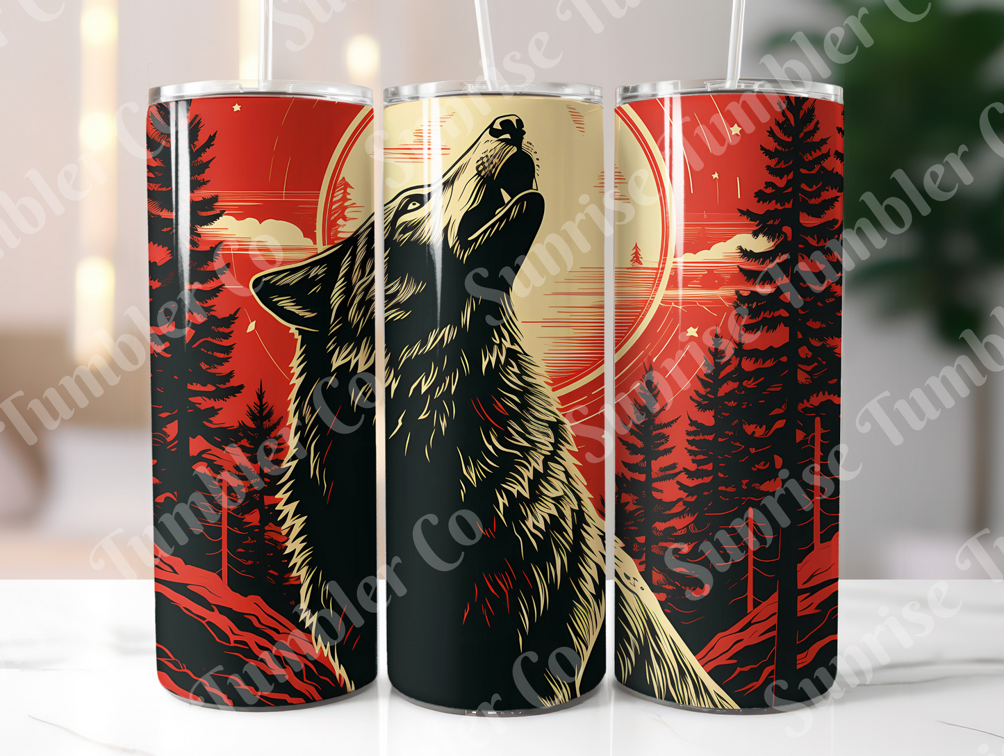 Wolf Variety Part 2 - 20oz and 30oz Tumblers (Glow In The Dark Green And Blue Available)