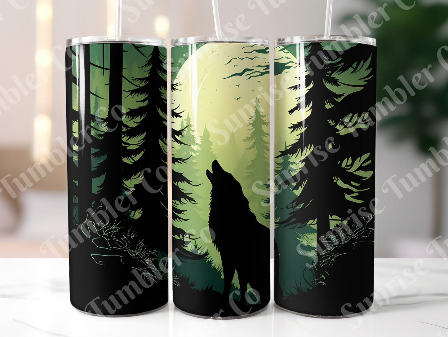 Wolf Variety Part 2 - 20oz and 30oz Tumblers (Glow In The Dark Green And Blue Available)