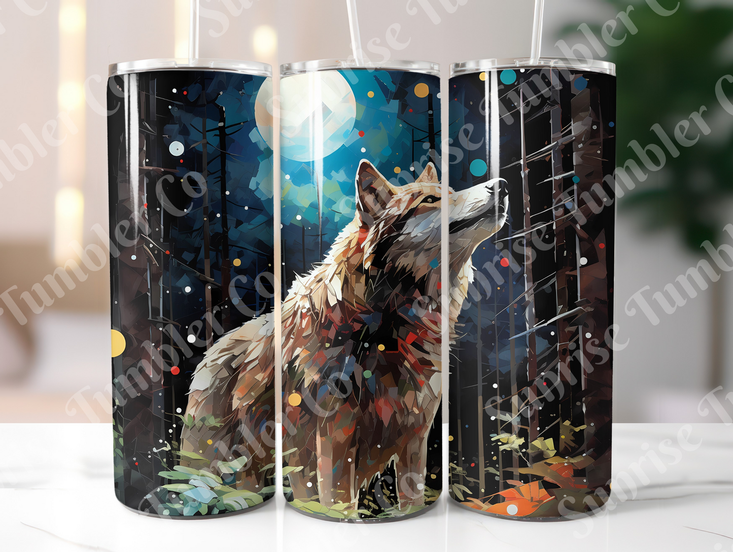Wolf Variety Part 2 - 20oz and 30oz Tumblers (Glow In The Dark Green And Blue Available)