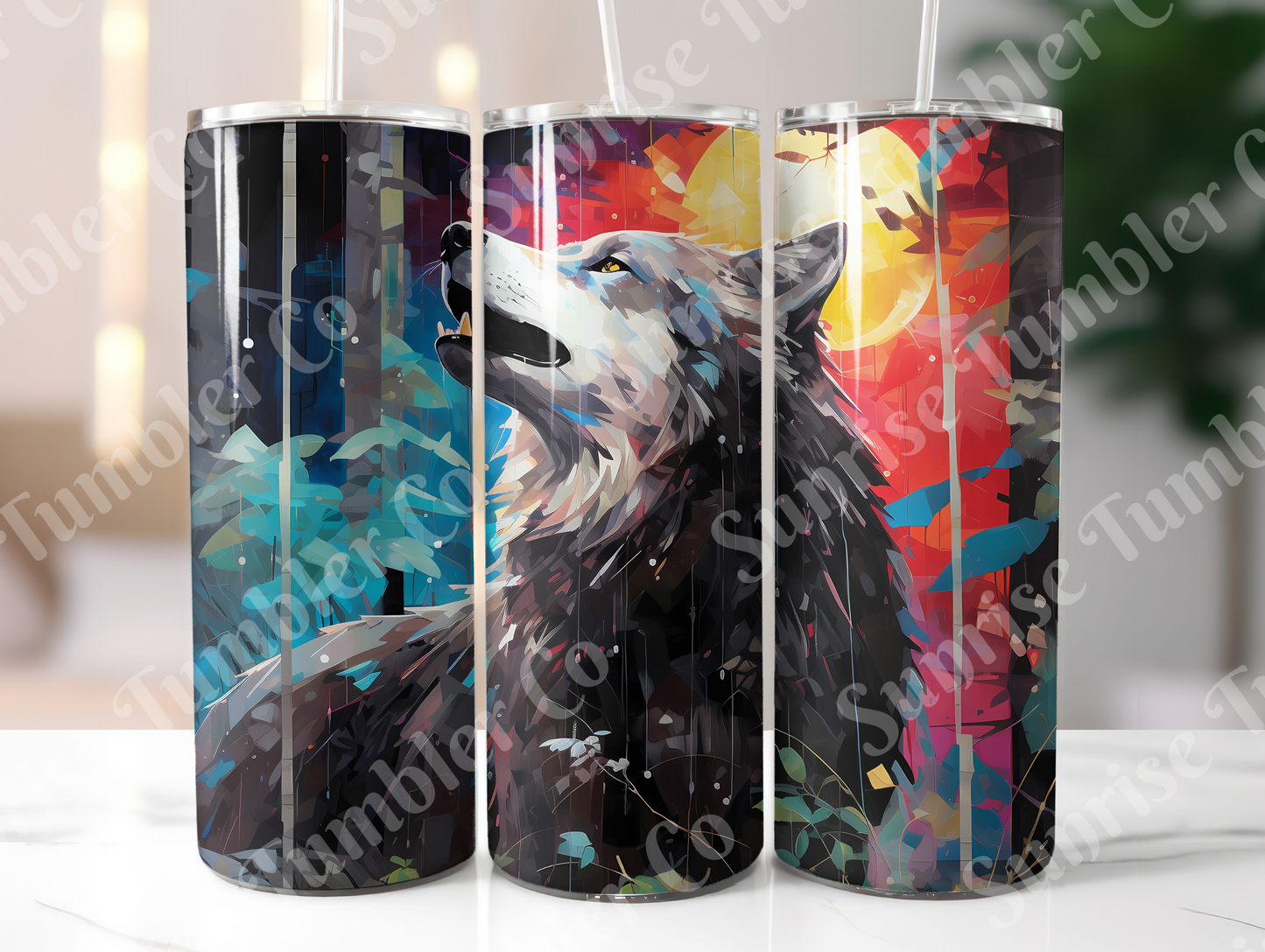 Wolf Variety Part 2 - 20oz and 30oz Tumblers (Glow In The Dark Green And Blue Available)